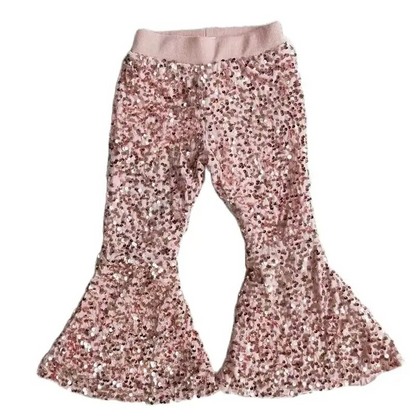 Deluxe Lined Sequin Bell Bottoms (Flare Pants)