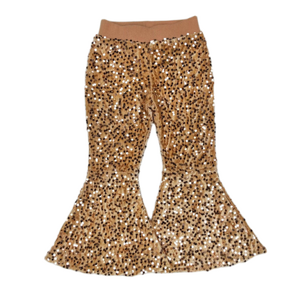 Deluxe Lined Sequin Bell Bottoms (Flare Pants)