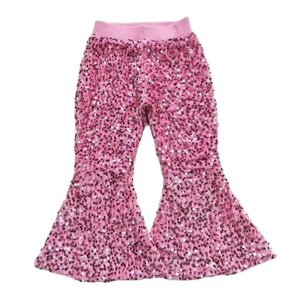 Deluxe Lined Sequin Bell Bottoms (Flare Pants)