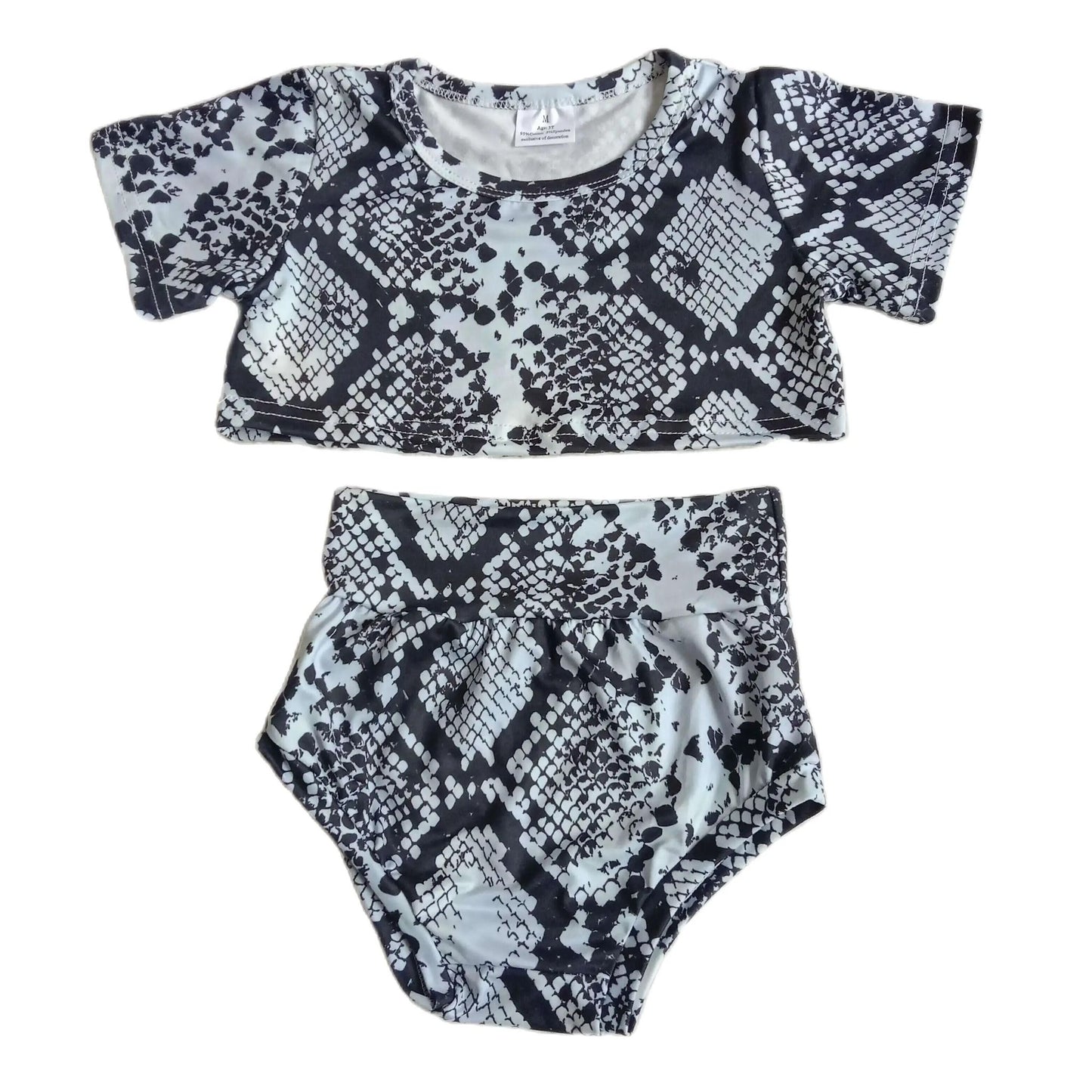 Snakeskin Girls Western Bummies Outfit