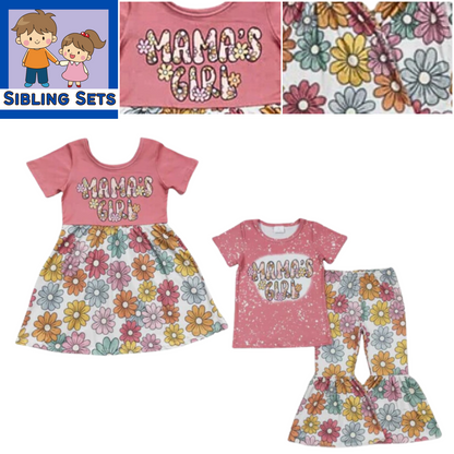 Groovy Floral MAMA'S GIRL Pink Daisy Dress - Kids