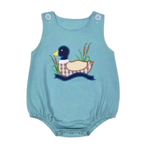 Western Baby Romper Peaceful Ducks Bubble Romper