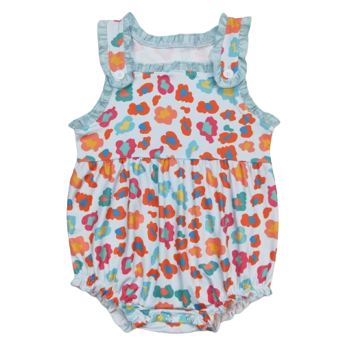 Western Baby Romper Colorful Leopard Print - Baby Clothes