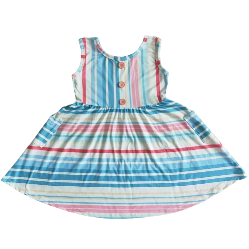 Colorful Dress Simply Stripes - Kids Clothing