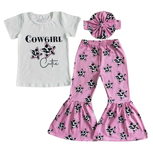 Cowgirl Cutie - Western Bell Bottom Outfit Kids Clothes