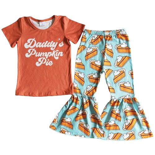 Fall/Autumn Short Sleeve Shirt & Pants -Kids Clothing