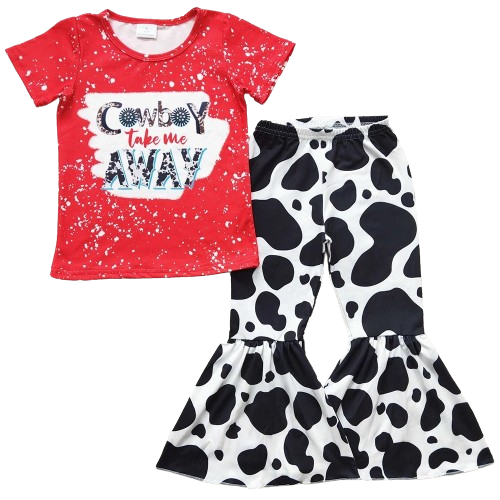 Cowboy Away - Western Bell Bottom Outfit Kids Clothing