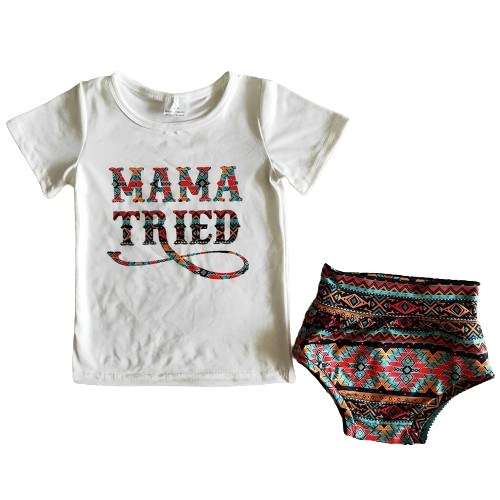 Mama Tried Southwest Baby Bummies - Kids Clothes