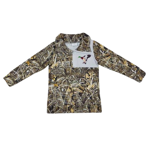 Camo Duck Boys Long Sleeve Western Shirt - Kids Clothes