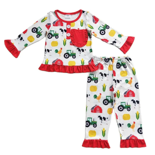 Kids Loungewear to 14/16 -  Corn Chickens and Cows Girls